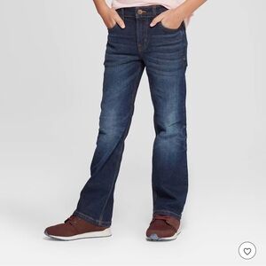Cat & Jack *NEW* boy's Dark Blue Bootcut Jeans